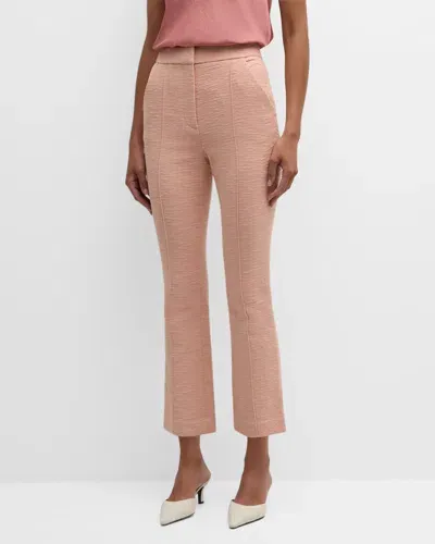 Veronica Beard Tani Textured Pants In Rosebloom