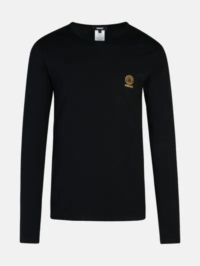 Versace 2 Black Cotton T-shirt Set