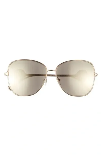 Versace 60mm Round Sunglasses In Gold