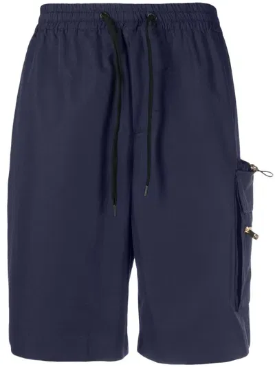 Versace Cargo-pocket Shorts In Blau