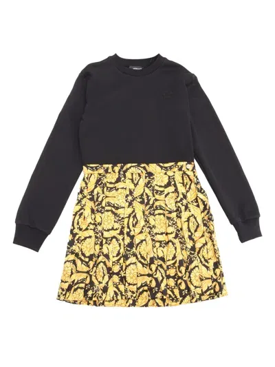 Versace Kids' Dress In Black