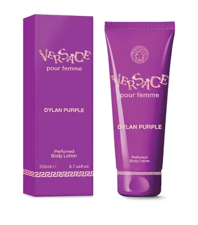 Versace Dylan Purple Body Lotion In White