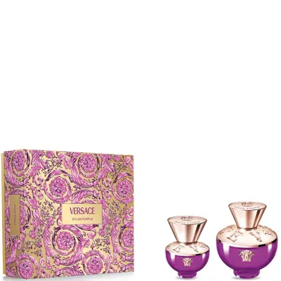 Versace Dylan Purple Eau De Parfum 100ml Set In White