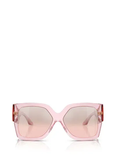 Versace Eyewear Butterfly Frame Sunglasses In Pink