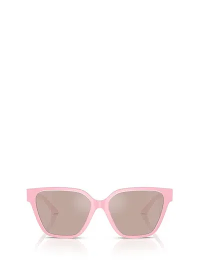 Versace 56mm Butterfly Sunglasses In Pastel Pink