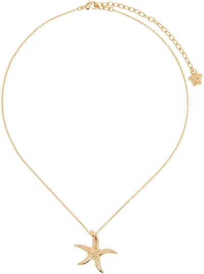 Versace Gold Barocco Sea Necklace In 3j000  Gold