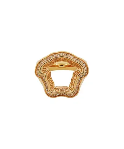 Versace Gold Plated Metal Ring