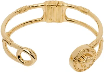 Versace Medusa Safety Pin Bracelet -  - Metal - Gold In 3j000- Gold