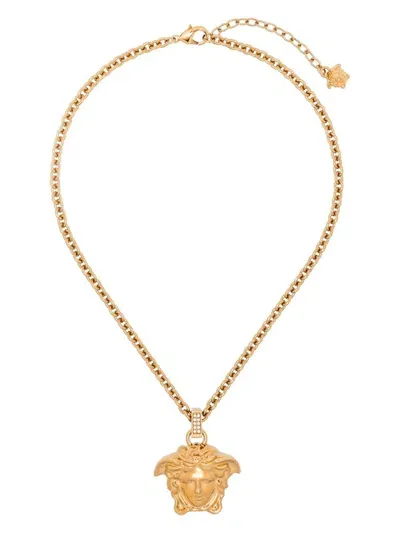 Versace Medusa Pendant Necklace In Golden