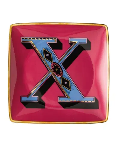 Versace Holiday Alphabet Canape Dish In X