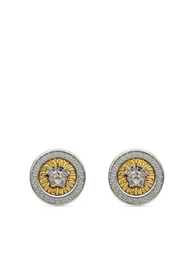 Versace 'icon' Earrings In Gold