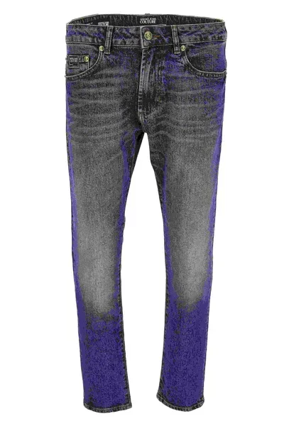 Versace Jeans Couture 5 Pocket Pants In Blue