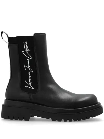 Versace Jeans Couture Drew Booties In Black