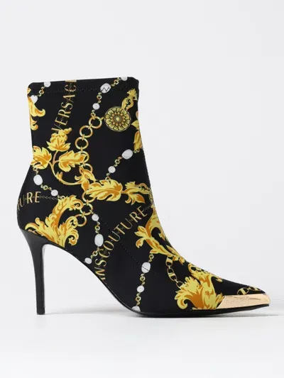 Versace Jeans Couture Scarlett 110mm Ankle Boots In Black