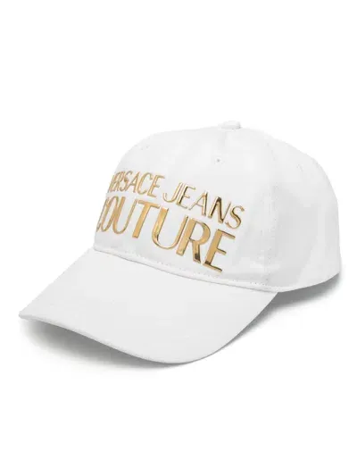 Versace Jeans Couture Logo-lettering Baseball Cap In White