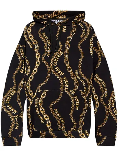 Versace Jeans Couture Logo Sweatshirt In Black