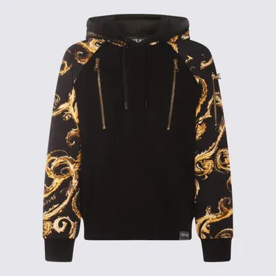 Versace Jeans Couture Baroque-print Sweatshirt In Negro