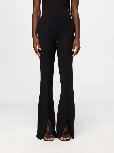 Versace Jeans Couture Pants  Woman Color Black In Schwarz