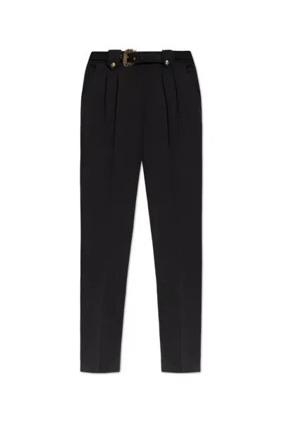 Versace Jeans Couture Pants With Belt In Black