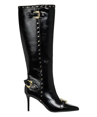 Versace Jeans Couture Ssense Exclusive Black Hardware Boots