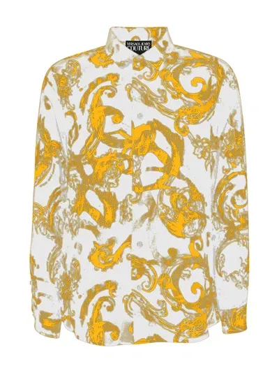 Versace Jeans Couture Watercolor Couture Shirt In White