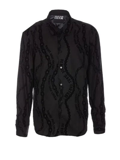 Versace Jeans Couture Shirts In Black