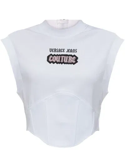 Versace Jeans Couture Sleeveless Top In White