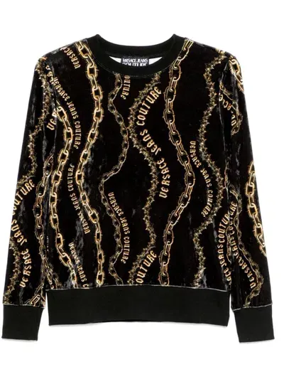 Versace Jeans Couture Sweaters In Black