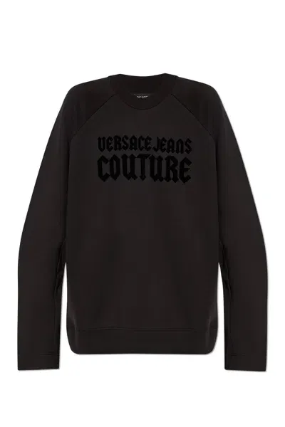 Versace Jeans Couture Sweatshirt With Logo In Black