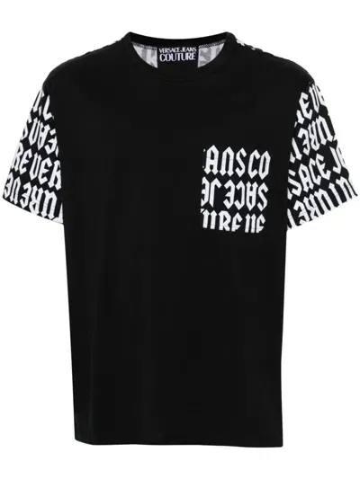 Versace Jeans Couture T-shirts And Polos In Black