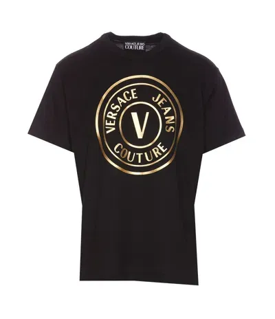 Versace Jeans Couture T-shirts And Polos In Black