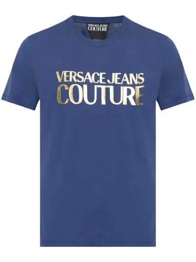 Versace Jeans Couture T-shirts And Polos In Blue