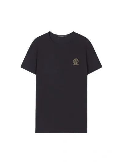 Versace Jellyfish Underwear T-shirt In Nero