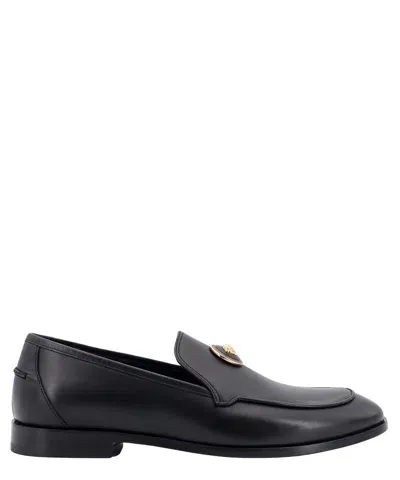 Versace Loafers In Black