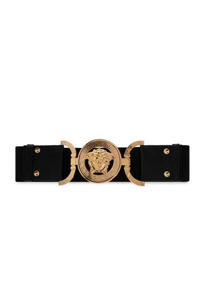 Versace Medusa '95 Elasticated Band Belt In Black