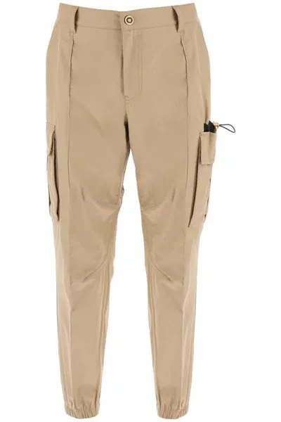 Versace Medusa Cargo Pants In Beige