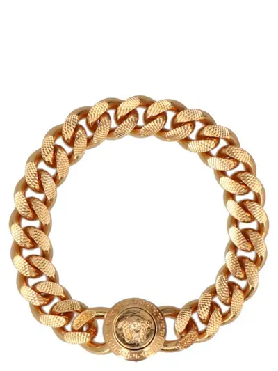 Versace Medusa Chain Bracelet In Gold