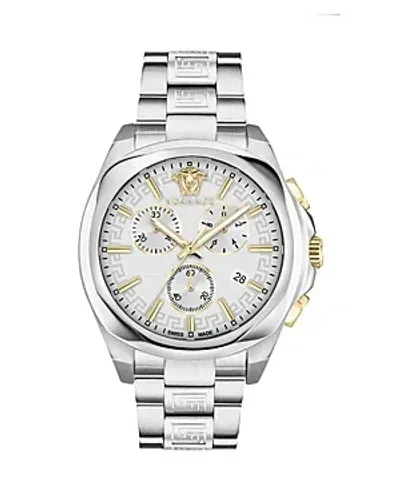 Versace Women's Swiss Chronograph Medusa Stainless Steel Bracelet Watch 40mm