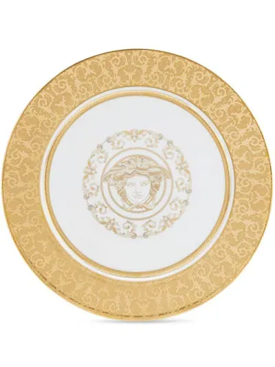 Versace Medusa Gala Charger Plate (33cm) In Nude