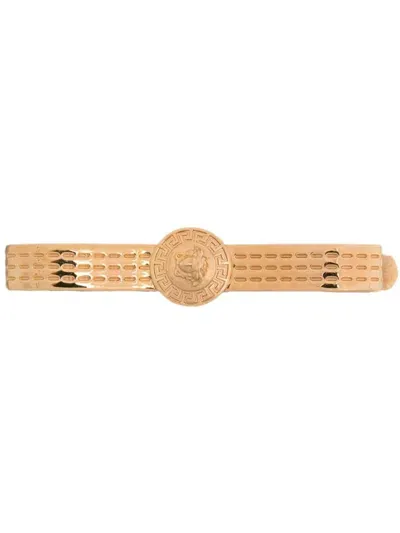 Versace Medusa Hair Clip In Gold