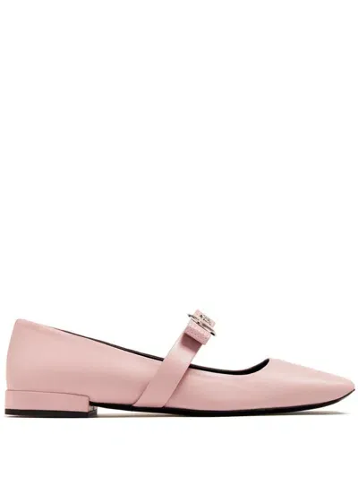 Versace Medusa Head-motif Ballerinas In Pink