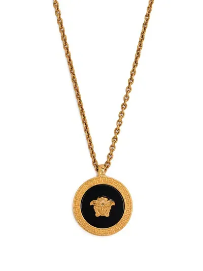 Versace Medusa Pendant Necklace In Gold