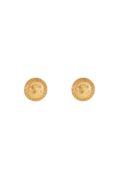 Versace Medusa Tribute Earrings In Gold