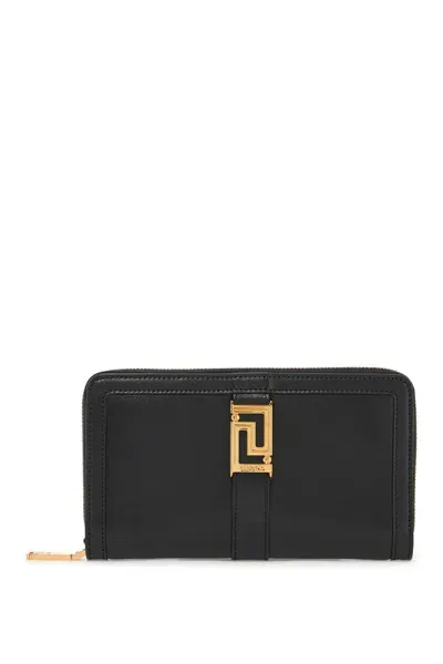 Versace Wallet In Black- Gold (black)