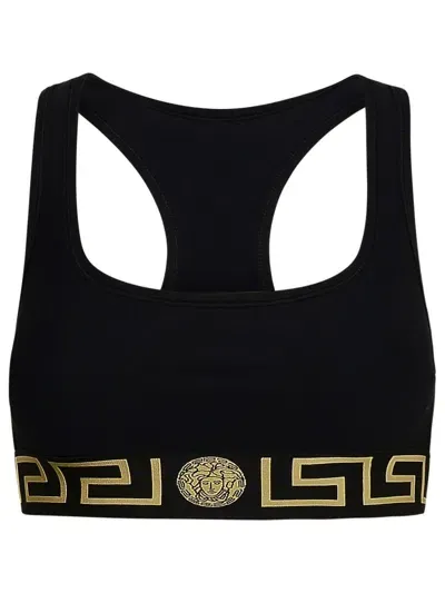 Versace Reggiseno Sportivo La Greca In Black