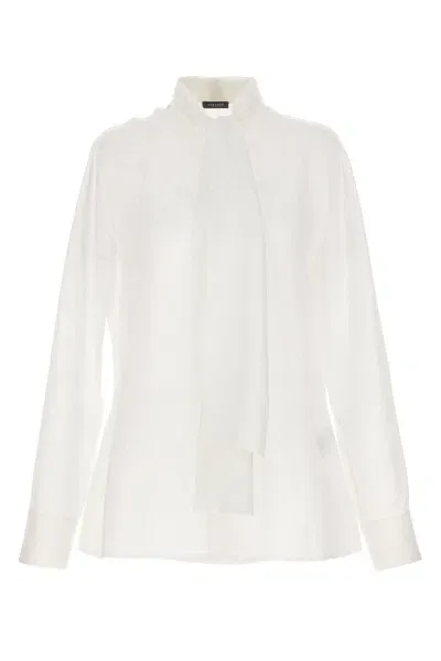 Versace Women All-over Logo Shirt In White