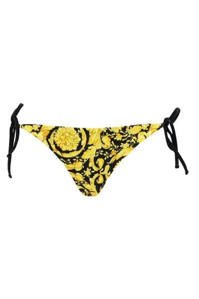 Versace Women 'barocco' Bikini Bottom In Multicolor