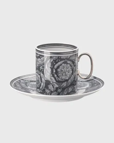 Versace Barocco Haze Coffee Cup & Saucer, 6 Oz.