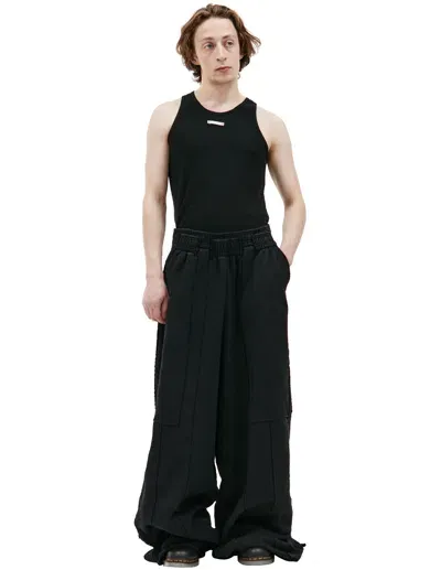 Vetements Black Wide Leg Sweatpants