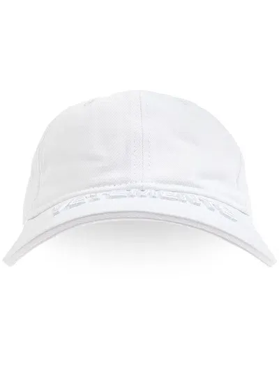 Vetements Logo-appliqué Cap In White